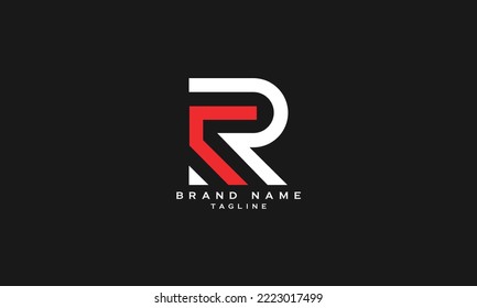 CR, RC, Abstract initial monogram letter alphabet logo design