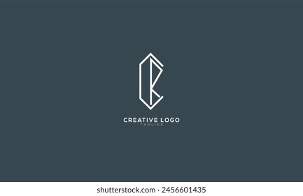 CR RC Abstract initial monogram letter alphabet logo design