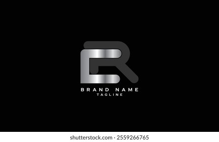 CR, RC, Abstract initial monogram letter alphabet logo design