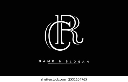 CR, RC Abstract Letters Logo Monogram