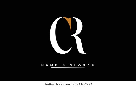 CR, RC Abstract Letters Logo Monogram