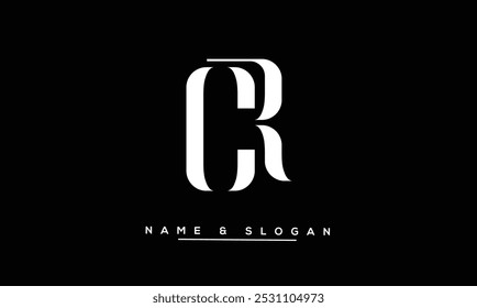 CR, RC Abstract Letters Logo Monogram