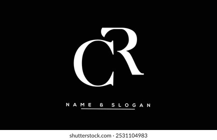 CR, RC Abstract Letters Logo Monogram