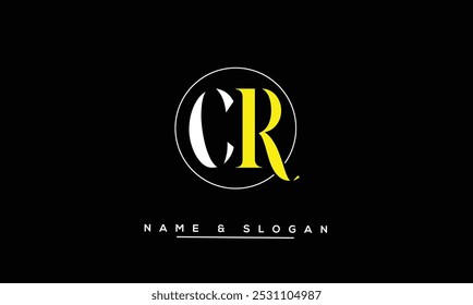 CR, RC Abstract Letters Logo Monogram