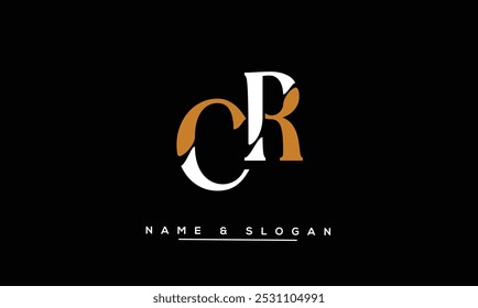 CR, RC Abstract Letters Logo Monogram