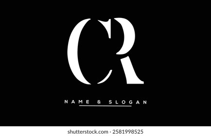 CR, RC Abstract Letters Logo Monogram