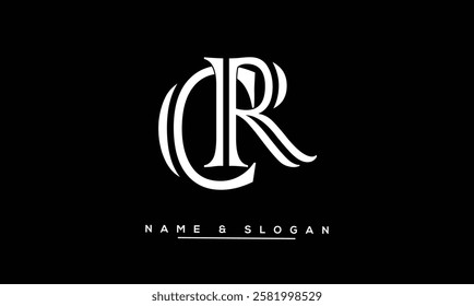 CR, RC Abstract Letters Logo Monogram