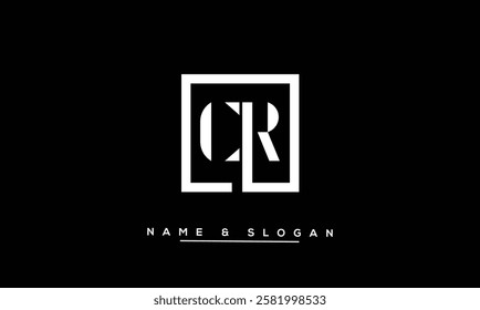 CR, RC Abstract Letters Logo Monogram