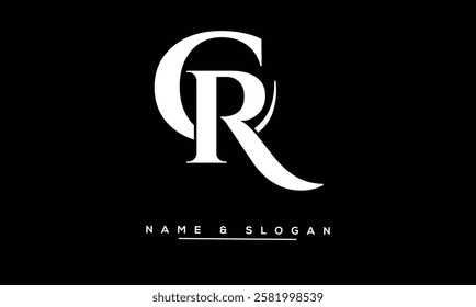 CR, RC Abstract Letters Logo Monogram