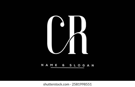 CR, RC Abstract Letters Logo Monogram