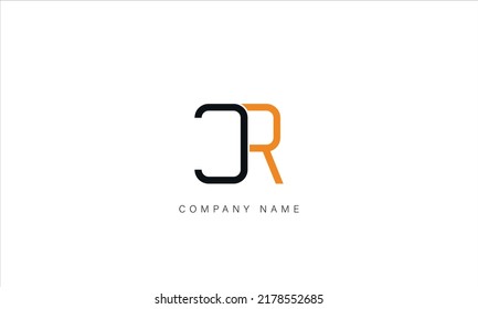 CR, RC Alphabet Letters Logo mONOGRAM