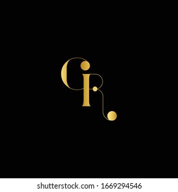 CR or RC C R abstract monogram lettermark logo vector template
