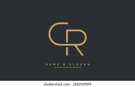 CR ,RC ,C ,R  Abstract Letters Logo Monogram