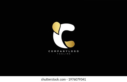CR RC C AND R Abstract initial monogram letter alphabet logo design