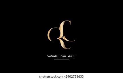 CR, RC, C, R abstract letters logo monogram