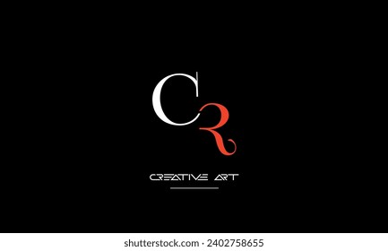 CR, RC, C, R abstract letters logo monogram