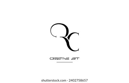 CR, RC, C, R abstract letters logo monogram