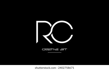 CR, RC, C, R abstract letters logo monogram