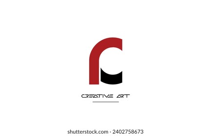 CR, RC, C, R abstract letters logo monogram