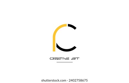 CR, RC, C, R abstract letters logo monogram