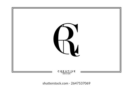 CR, RC, C, R, Abstract Letters Logo Monogram