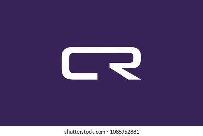 CR RC Letter Initial Logo Design Template