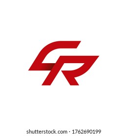 CR oder RC. Monogramm mit zwei Buchstaben C&R oder R&C. Luxus, einfach, minimalistisch und elegant CR, RC Logo Design. Vektorgrafik-Vorlage.