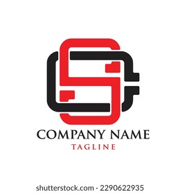 cr typografisches Logo-Design-Alphabet 