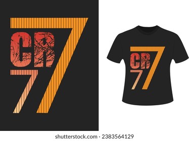 CR7 Circle T shirt design