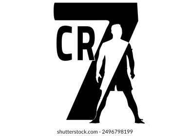 CR7 logo sticker dijain for eps file download.eps