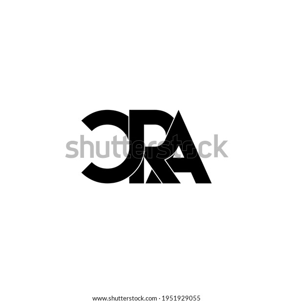 Cra Letter Original Monogram Logo Design Stock Vector (Royalty Free ...