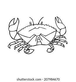 Crab Stock Vector (Royalty Free) 207984670 | Shutterstock