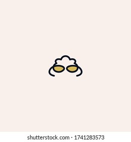 Crab Resumen diseño de la plantilla de icono del logotipo en la ilustración del vector