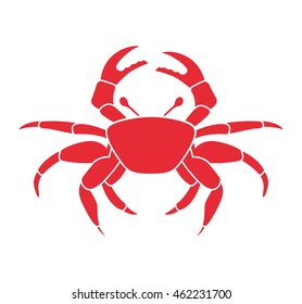 crab animal beach icon vector illustration design