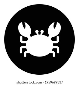 crab animal icon isolated vector