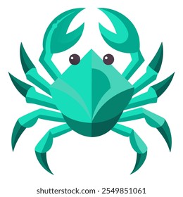 Crab is an animal. It lives in water and can be eaten.
