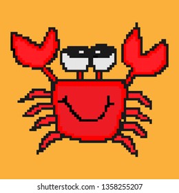 crab animal pixel