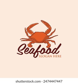 Crab Animal Seafood Vektorgrafik Logo Design, passend für Ihr Unternehmen