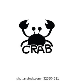 crab animal vector silhouette illustration