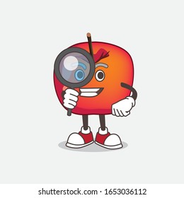 Crab Apple cartoon mascot character Detective cartoon character design