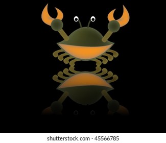 crab in black