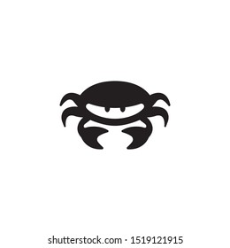 Crab black icon,vector on a white background