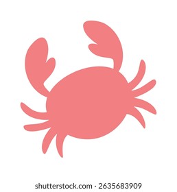 Crab boho silhouette beach habitant