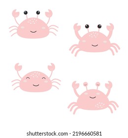 A crab in boho style. Vector illustration