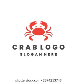 crab business logo design vector template.