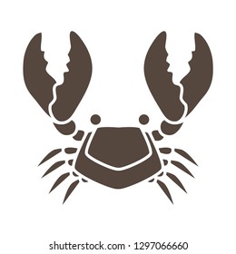 Crab cartoon icon graphic vector