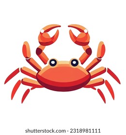 crab cartoon icon on white canvas
