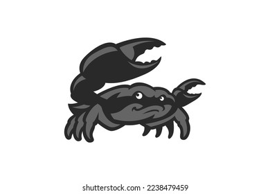 crab cartoon mascot vector illustration