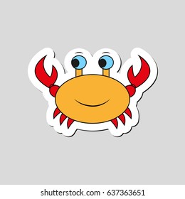 crab  cartoon vector