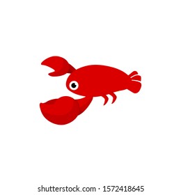 crab cartoon vector on a white background